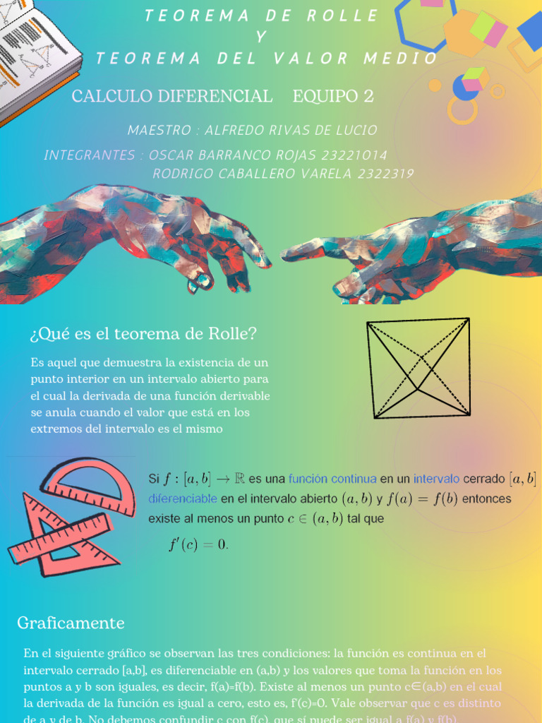 Teoremas de Rolle y Valor Medio | PDF | Derivado | Análisis