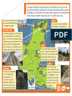 Poster Mapa de La Antigua Civilización Maya