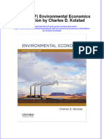 Dwnload full Environmental Economics 2Nd Edition By Charles D Kolstad pdf