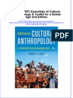 Dwnload full Essentials Of Cultural Anthropology A Toolkit For A Global Age 2Nd Edition pdf