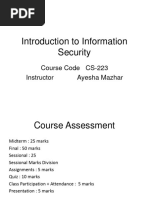 Lecture 01 Information Security