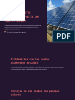 Cambiar Los Postes Alumbrados a Postes Con Paneles Solares