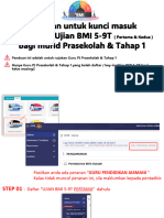 Panduan IDME Untuk Kunci Masuk UJIAN BMI 5-9T