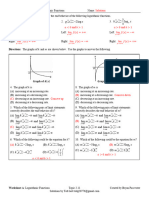 Worksheet A Key Topic 2.11 Logarithmic Functions