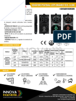 1.021.1 - SEMAFORO PEATONAL LEDS DINAMICO 1C2L+CONTADOR REGRESIVO 02 DIG-2x300