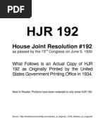 Public Law 73-10, aka HR 3835, aka HJR-192, aka 31 USC 5118 d 2, aka 12 ...