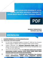 Revisi II - Pt. Obr - Slide PPT Resiko Hukum Atas Gugatan Pt. Acpi - 04.01.2023