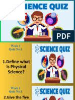 Physical Science Week 1 Quiz