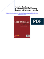 Full download Test Bank For Contemporary Advertising And Integrated Marketing Communications 14Th Edition Arens pdf