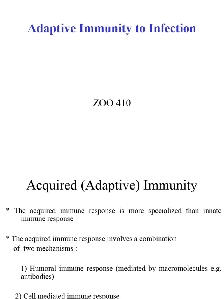 Understanding Adaptive Immunity Mechanisms | PDF | Immune System ...