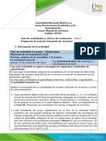 Guía de Actividades y Rúbrica de Evaluación - Unidad 3 - Paso 5 - Propuesta de Manejo Integrado de Arvenses