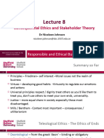 Lecture 8 - Consequential Ethics and Stakeholder Theory