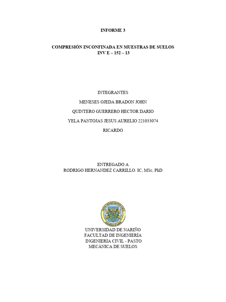Inv e - 125 - 1 | PDF | Deformación (ingeniería) | Física Aplicada e ...