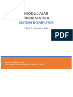 MODUL AJAR INFORMATIKA 2 - SISTEM KOMPUTER Kharis