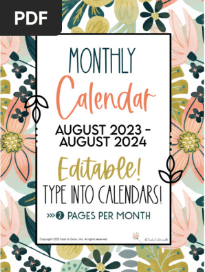 dds_2 Page Calendar 2023-24 2