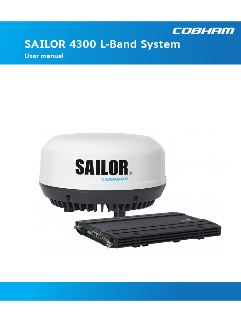 Sailor 4300 L Band System User Mmanual 98 159912 B | PDF | Session ...