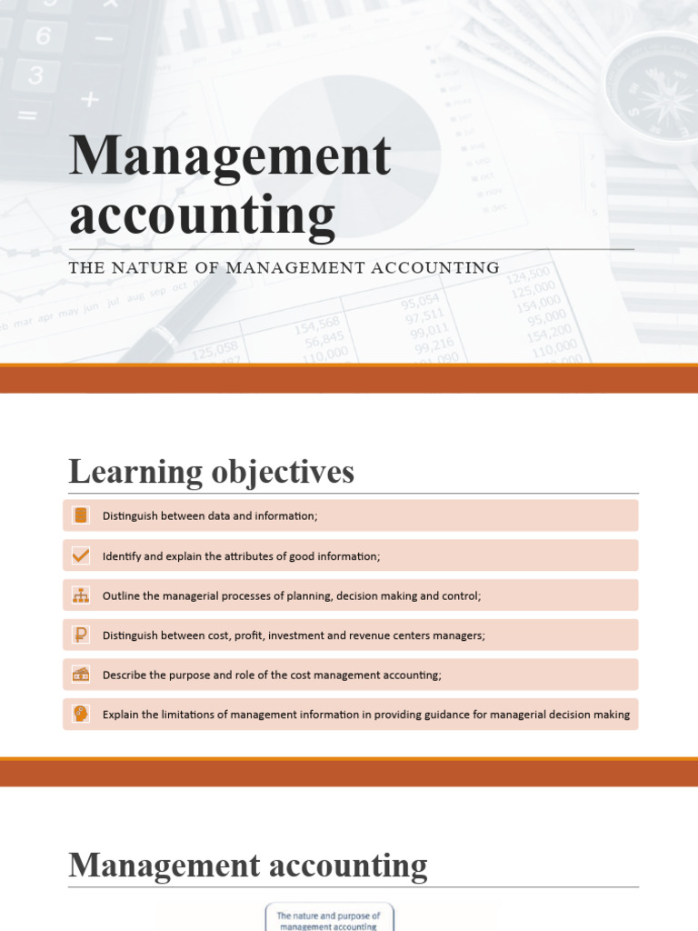 Management Accounting - Chapter 1 | PDF | Accounting | Management ...