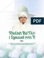 Khutbah Idul Fitri 1445 H. Oleh Ketua Umum PBNW