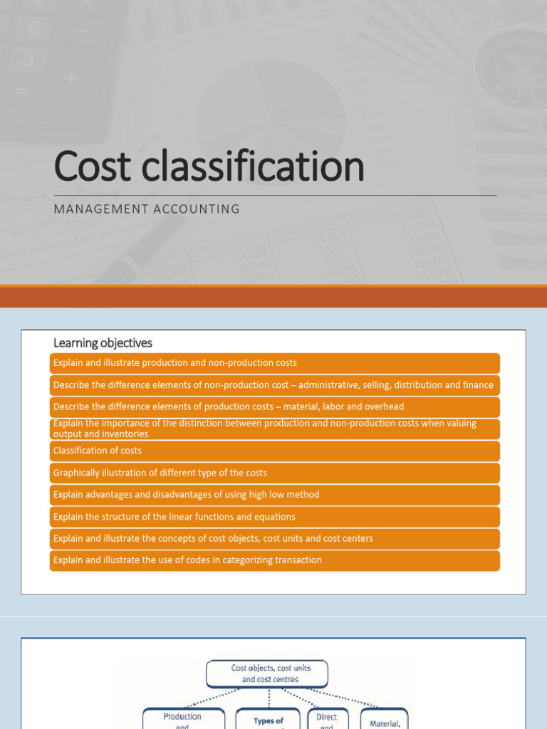 Cost Classification in Management Accounting | PDF | Cost Of Goods Sold ...