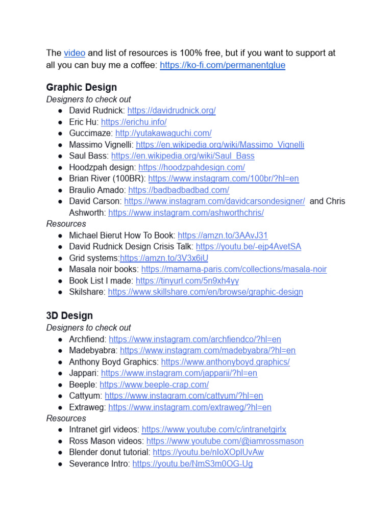 Free Graphic Design Resources Guide | PDF | Design | Graphic Design