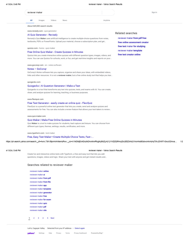 Yahoo Artificial Intelligence Search