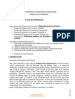 Guia de Aprendizaje Preparacion de Cocteles 1 - Mayo 2021