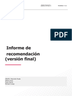 Semana 05 - Ejemplo de Informe de Recomendación