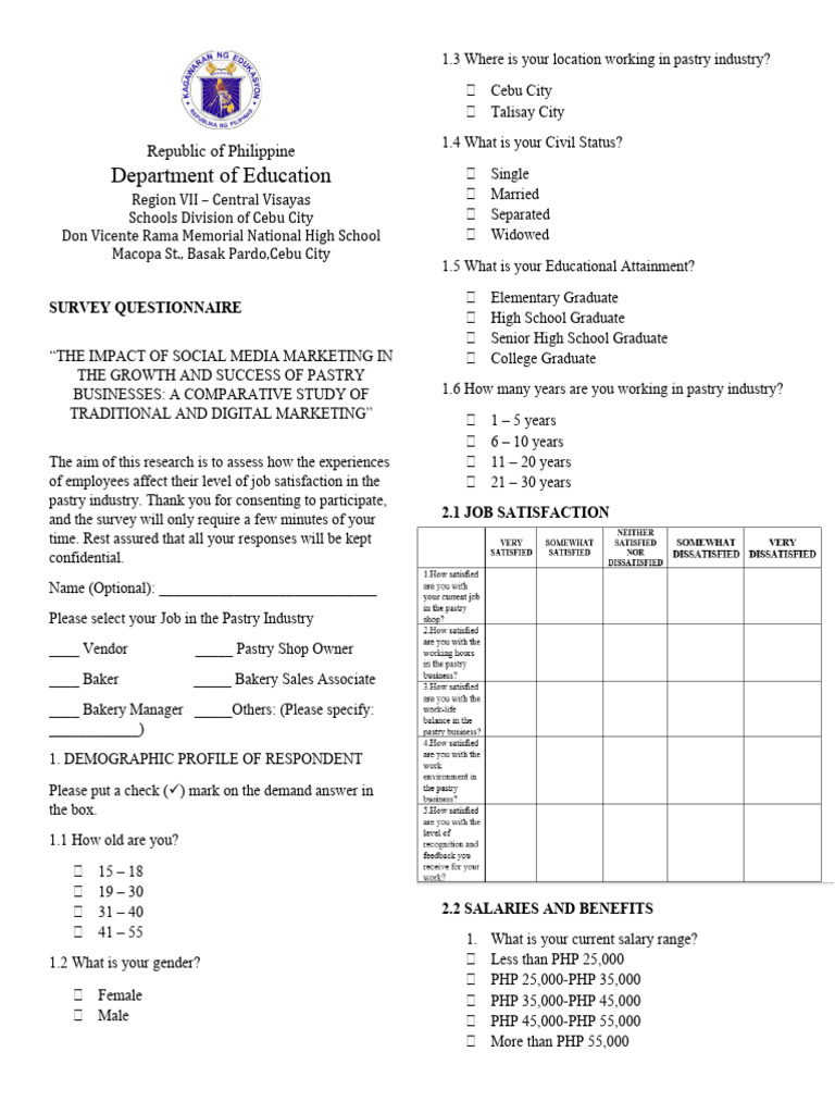 Final Igq Questionnaire (Quantitative) | PDF | Social Psychology | Business