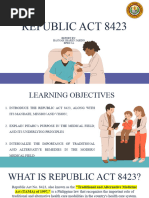 RA 8423: Traditional Medicine Act Overview | PDF | Alternative Medicine ...