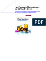 Full download Test Bank For Focus On Pharmacology 3Rd Edition By Moini pdf