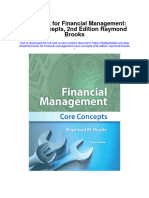 Full download Test Bank For Financial Management Core Concepts 2Nd Edition Raymond Brooks pdf