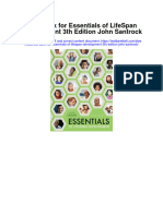 Full download Test Bank For Essentials Of Lifespan Development 3Th Edition John Santrock pdf