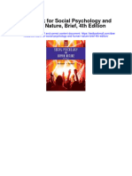 Download Test Bank For Social Psychology And Human Nature Brief 4Th Edition full chapter pdf
