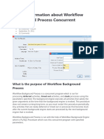 Useful Information About Workflow Background Process Concurrent Program