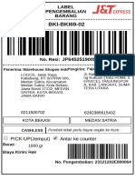 Shipping Label 23121202e800064