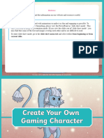 Au DT 14 Create Your Own Gaming Character Powerpoint Ver 2