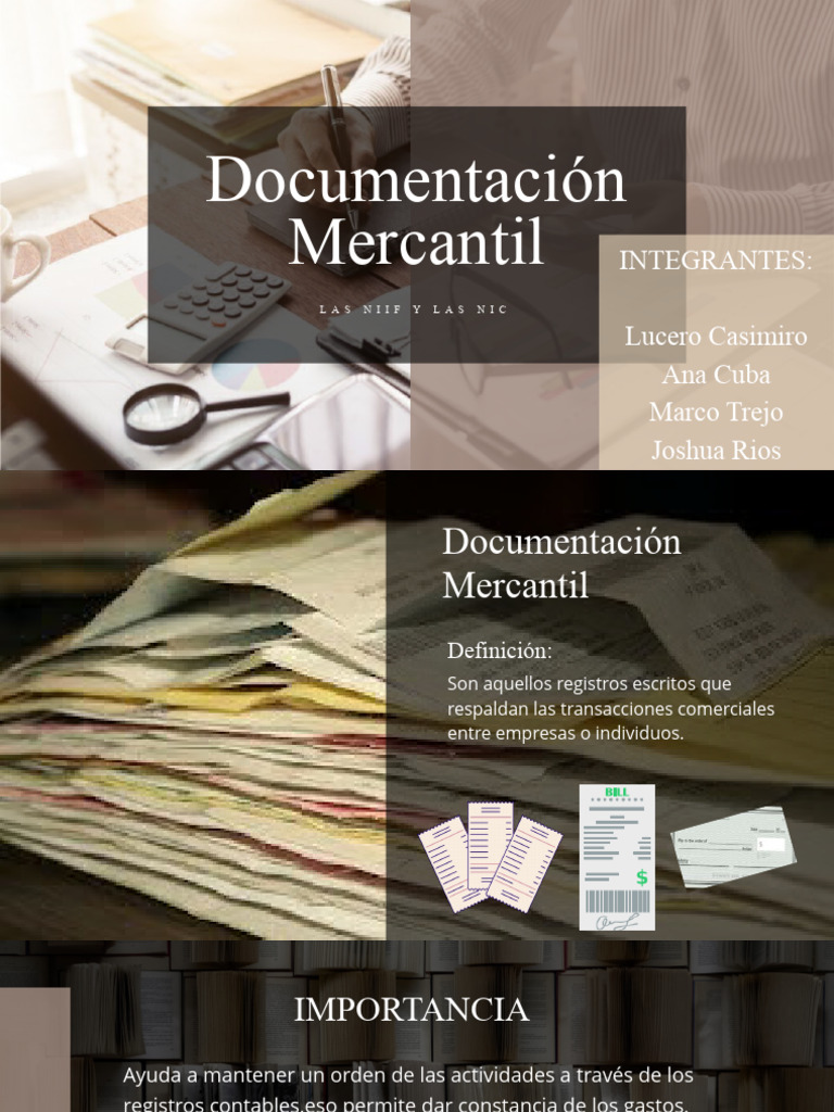 Documentación Mercantil y Normas NIIF | PDF | normas internacionales de ...