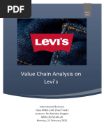 Value Chain Analysis Levi's Report