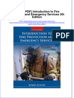 Dwnload Full Introduction To Fire Protection and Emergency Services 5Th Edition PDF