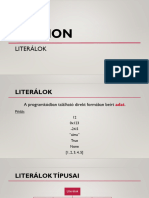 Python Literalok