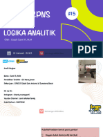 Soal Tiu Logika Analitik Oleh Coach Santi