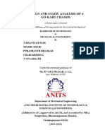 Design and Static Analysis of A Go-Kart Chassis