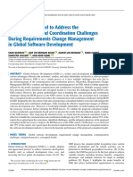 A Conceptual Model To Address The Communication and Coordination Challenges During Requirements Change Management in Glo