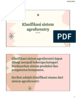 Microsoft PowerPoint - IV Klasifikasi Sistem Agroforestry - Docx - Presentation