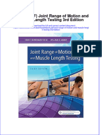 Dwnload Full Joint Range of Motion and Muscle Length Testing 3Rd Edition PDF