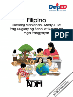 Filipino3 - K3 - M12 - Pag-Uugnay NG Sanhi at Bunga NG Mga Pangyayari 02042021