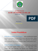 Materi Kuliah Ilmu Pendik .Islam