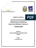 Kertas Kerja Gotong Royong Madani - SMKSJ 2023