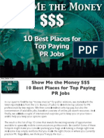 Show Me the Money 10 Best Places for Top Paying PR Jobs