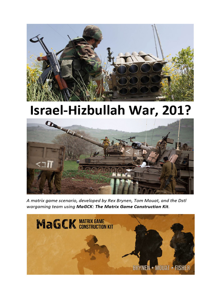 Israel Hizbullah War Matrix Game v2 | PDF | Hezbollah | Lebanon